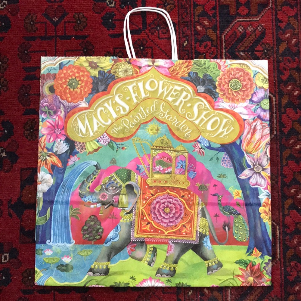 Macy’s Flower Show 2013 The Painted Garden Collectible Paper Shopping Bag